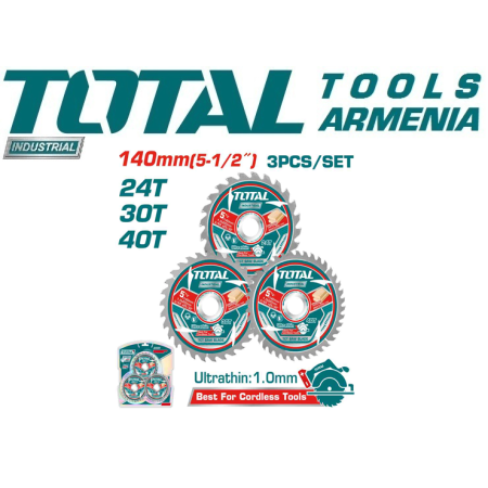 Գերբարակ TCT սղոցի շեղբերի հավաքածու
