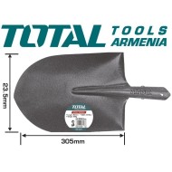 Պողպատե բահ 300x242 մմ