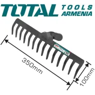 Պողպատե փոցխ 100x350 մմ