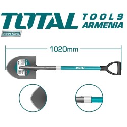 Պողպատե բահ ապակեպլաստ բռնակով 1020 մմ