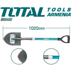 Պողպատե բահ ապակեպլաստ բռնակով 1020 մմ