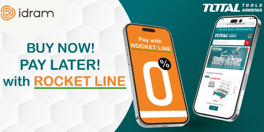 Buy now, pay later with ROCKET LINE