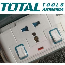 Երկարացման լարով վարդակ (ուդլինիտել) 4 տեղ 3մ