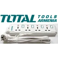 Երկարացման լարով վարդակ (ուդլինիտել) 4 տեղ 3մ