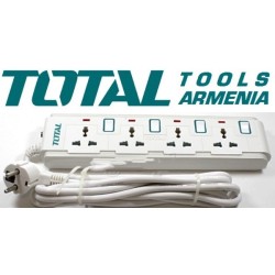 Երկարացման լարով վարդակ (ուդլինիտել) 4 տեղ 3մ