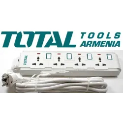 Երկարացման լարով վարդակ (ուդլինիտել) 4 տեղ 3մ