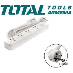 Երկարացման լարով վարդակ (ուդլինիտել) 4 տեղ 3մ