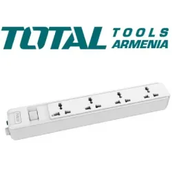 Երկարացման լարով վարդակ (ուդլինիտել) 4 տեղ 3մ