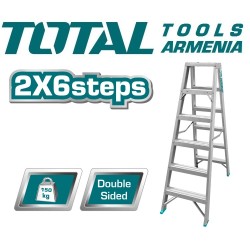 Երկկողմանի սանդուղք 2 x 6 քայլ