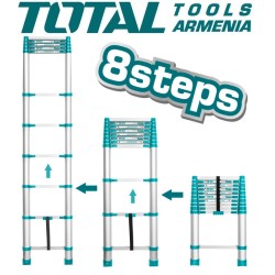 Տելեսկոպիկ սանդուղք 8 քայլ