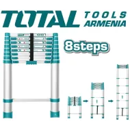 Տելեսկոպիկ սանդուղք 8 քայլ