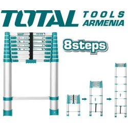 Տելեսկոպիկ սանդուղք 8 քայլ