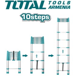 Տելեսկոպիկ սանդուղք 10 քայլ