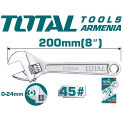 Կարգավորվող բանալի 8" 200 մմ