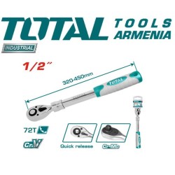 Երկարացվող ճռիկ (ռետչե կլյուչ) 1/2" - 320 - 450մմ