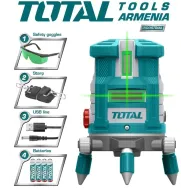 Ինքնակարգավորվող գծային լազեր  ( կանաչ լազերային ճառագայթներ ) 