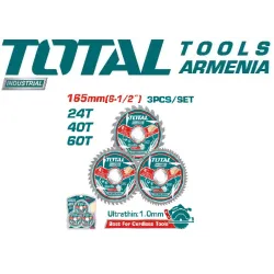 Գերբարակ TCT սղոցի շեղբերի հավաքածու