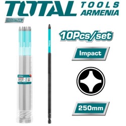 PH2 հարվածային պտուտակահան 250մմ բիթերի հավաքածու 10 հատ