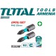 PH2 impact screwdriver bits set 2pcs 25mm