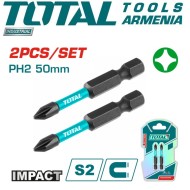 PH2 հարվածային պտուտակահան բիթերի կոմպլեկտ 2 հատ