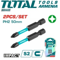 PH2 հարվածային պտուտակահան բիթերի կոմպլեկտ 2 հատ