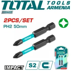 PH2 հարվածային պտուտակահան բիթերի կոմպլեկտ 2 հատ