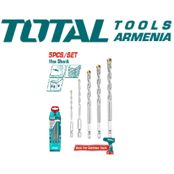 5 հատ քարե հորատման գլխիկների հավաքածու