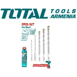 5 հատ քարե հորատման գլխիկների հավաքածու