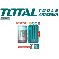 13 հատ հարվածային պտուտակահանի գլխիկների հավաքածու