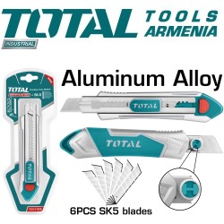 Շարժողական սայրով դանակ ՝ ալյումինե կառուցվածքով :