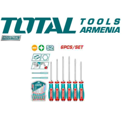 6 հատ անցնող պտուտակահանների հավաքածու