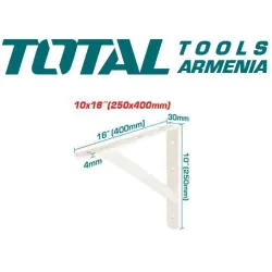 Բարձր բեռնատարողությամբ դարակների ամրակներ 10*16 դյույմ