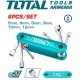 Folding set of nut driver 6 pcs.