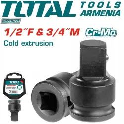 Հարվածային վարդակի ադապտեր 1/2" (F) x 3/4" (M)