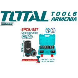 Խորը ազդեցության հարվածային գլխիկների հավաքածու 8հատ 3/4դյույմ