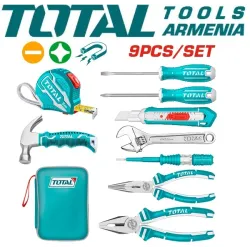 Ձեռքի գործիքների հավաքածու ՝ 9 կտոր 