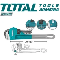 Խողովակի բանալի 0-34 մմ - 250 մմ 10 "