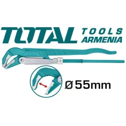 Ծանր աշխատանքների խողովակների բանալի 0-55 մմ