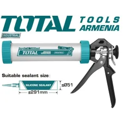 Սիլիկոնի ատրճանակ ալյումինե 305 մմ