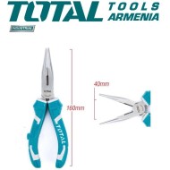 Տափակաբերան թեք երկար քթով աքցան 160 մմ