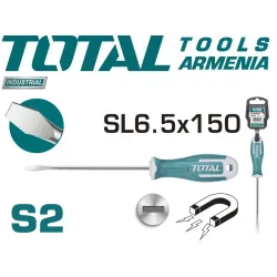 Պտուտակահան ՝ հարթ ( տափակ ) SL 6.5 x 150 մմ 