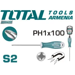 Phillips խաչաձև պտուտակահան PH1x100 մմ