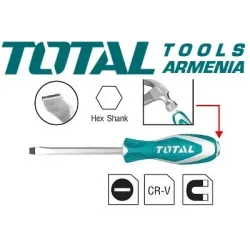Հարվածային պտուտակահան Հարթ (Տափակ) SL6.5x100մմ