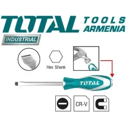 Հարվածային պտուտակահան Հարթ (Տափակ) SL8x200մմ