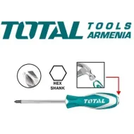 Հարվածային խաչաձև պտուտակահան Phillips PH3 8x150մմ