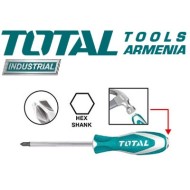 Հարվածային խաչաձև պտուտակահան Phillips PH2 6x150մմ