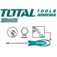 Հարվածային խաչաձև պտուտակահան Phillips PH2 6x150մմ