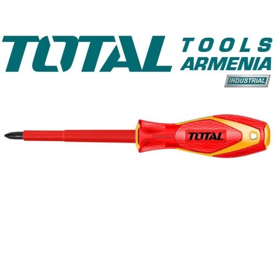 INSULATED SCREWDRIVER PH1 X 80mm 1000V