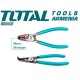 Circlip pliers clamping 7inch curved