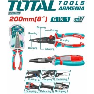 6-ը՝ 1-ում բազմաֆունկցիոնալ համակցված տափակաբերան աքցան